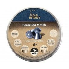 Пули пневматические H&N Baracuda Match 4.5 мм (500 шт, 0.69 г)