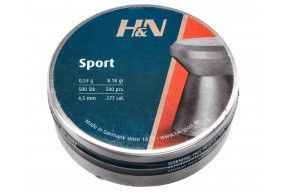 Пули пневматические H&N Diabolo Sport 4.5 мм (500 шт, 0.53 г)