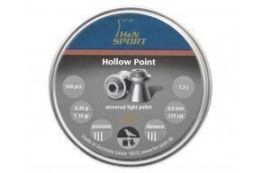 Пули пневматические H&N Hollow Point 4.5 мм (500 шт, 0.46 г)