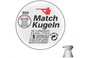 Пули пневматические H&N Match Kugeln 4.5 мм (200 шт, 0.49 г)