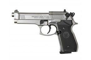 Пневматический пистолет Umarex Beretta M92 FS 4.5 мм (никель, черные накладки)
