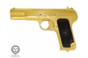 Охолощенный пистолет ТТ СХ Золотой (Молот Армз)