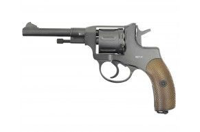 Пневматический пистолет Gletcher NGT RF Black (наган, пулевой)