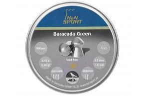 Пули пневматические H&N Baracuda Green 4.5 мм (300 шт, 0.42 г)