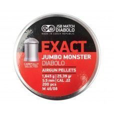 Пули пневматические JSB Exact Jumbo Monster 5.5 мм (200 шт, 1.65 г)