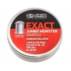 Пули пневматические JSB Exact Jumbo Monster 5.5 мм (200 шт, 1.65 г)