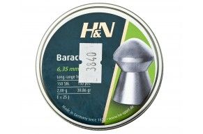 Пули пневматические H&N Baracuda 6.35 мм (150 шт, 2 грамма)