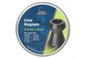 Пули пневматические H&N Crow Magnum 6.35 мм (150 шт, 1.7 грамма)