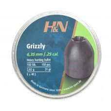 Пули пневматические H&N Grizzly 6.35 мм (150 шт, 2.02 г)