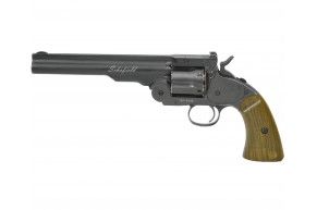Пневматический револьвер ASG Schofield 6 Aging Black 4.5 мм (S&W, пулевой)