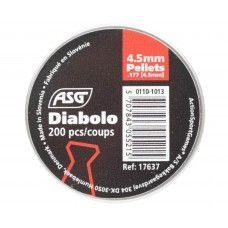 Пули пневматические ASG Diabolo Match 4.5 мм (200 шт, 0.47 г)