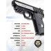 Пневматический пистолет Borner Panther 801 4.5 мм (Sig Sauer P232, ЛЦУ)