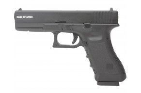 Страйкбольный пистолет KJW Glock G17 (6 мм, CO2, GBB, черный)