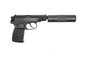 Пневматический пистолет Baikal МР-654К-22 4.5 мм (с фальшглушителем, ПМ)
