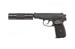 Пневматический пистолет Baikal МР-654К-22 4.5 мм (с фальшглушителем, ПМ)