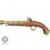 Макет пистолета кремниевого Denix D7/1031L (ММГ, латунь, Италия, XVIII век)
