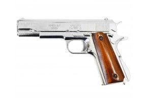 Макет пистолета Denix D7/6316 Colt 1911A1 (ММГ, Кольт, никель, WW2)