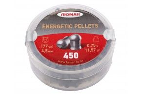 Пули пневматические Люман Energetic Pellets 4.5 мм (450 шт, 0.75 грамм)