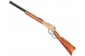 Макет винтовки Denix Winchester 73 (D7/1253L, США, 1873 г, гравировка, латунь)