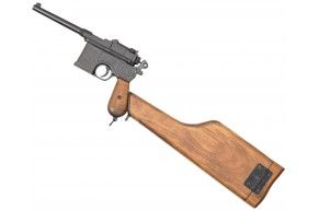 Макет пистолета Denix D7/1025 Mauser C 96 (ММГ, 1896 г, приклад)