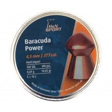 Пули пневматические H&N Baracuda Power 4.5 мм (300 шт, 0.69 г)