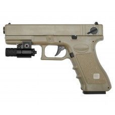 Страйкбольный пистолет Cyma Glock 18C (AEP, CM030, Tan)