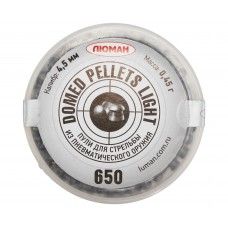 Пули пневматические Люман Domed Pellets Light 4.5 мм (650 шт, 0.45 грамм)