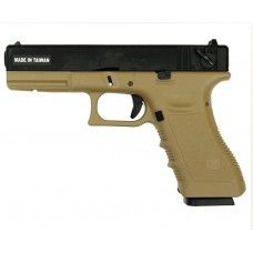  Страйкбольный пистолет KJW G18 Tan (CO2, Glock 18)