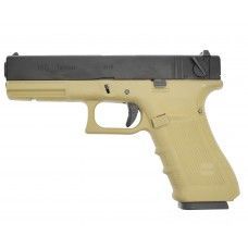  Страйкбольный пистолет WE Glock 18 gen4 Tan (Green gas)