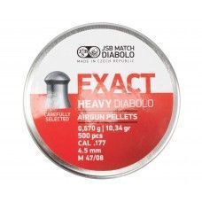 Пули пневматические JSB Exact Heavy Diabolo 4.5 мм (500 шт, 0.67 г)