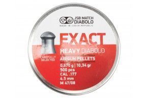 Пули пневматические JSB Exact Heavy Diabolo 4.5 мм (500 шт, 0.67 г)