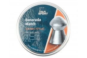 Пули пневматические H&N Baracuda Match 4.5 мм (400 шт, 0.69 г)
