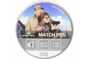 Пули пневматические Borner Match Pro 4.5 мм (500 шт, 0.46 г)