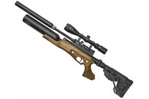 Пневматическая PCP винтовка Jager SP Карабин колба (6.35 мм, 400 мм, складная, КСП)