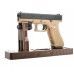 Страйкбольный пистолет WE Glock 17 Gen 4 (6 мм, GBB, Tan, сменные накладки)