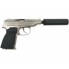 Страйкбольный пистолет WE 654K (WE-MA001-SV, 6 мм, silver)