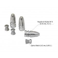 Пули пневматические Popadiv10 Bullet № 9 6.42 мм (100 шт, 4.3 г) 