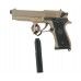 Страйкбольный пистолет Cyma CM126TN (6 мм, Beretta M92, Tan)