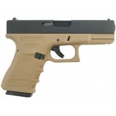 Страйкбольный пистолет WE WE-G003A-TAN Gen 3 (6 мм, Glock 19)