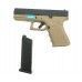 Страйкбольный пистолет WE Glock 19 Gen 3 (6 мм, Green Gas, GBB, Tan)