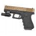 Страйкбольный пистолет WE Glock 19 Gen 3 (WE-G003BOX-IV, bronze, гравировка)