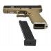 Страйкбольный пистолет WE Glock 17 G-Force (6 мм, Green Gas, Blowback, Tan, WET-2)