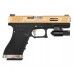 Страйкбольный пистолет WE Glock-18 G-Force (WE-G002WET-TG, gold, Green Gas)