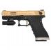 Страйкбольный пистолет WE Glock-18 G-Force (WE-G002WET-TG, gold, Green Gas)