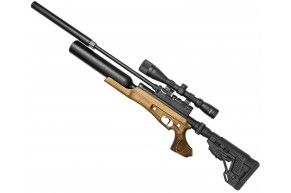 Пневматическая винтовка Jager SP Карабин с колбой (PCP, 5.5 мм, складной приклад, 550 мм)