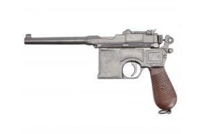 Макет пистолета Denix Mauser C96 (D7/1024, 1896 г, Германия, пластиковая рукоять)