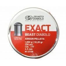Пули пневматические JSB Exact Beast Diabolo 4.5 мм (250 шт, 1.05 г)