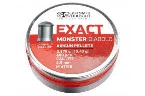 Пули пневматические JSB Exact Monster Diabolo 4.5 мм (400 шт, 0.87 г)