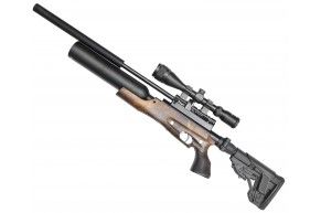 Пневматическая винтовка Jager SP Карабин колба (5.5 мм, дерево, складной приклад, 450 мм)