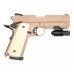 Страйкбольный пистолет Tokyo Marui Colt M1911 Desert Warrior (6.0 мм, Tan, GBB)